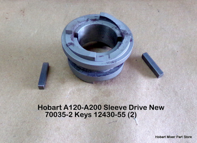 Hobart A120-A200 Sleeve Drive New 70035-2 Keys 12430-55 (2)