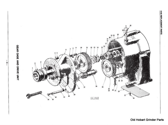 Hobart 4046 4146 Grinder Transmission Parts Seals Bearings