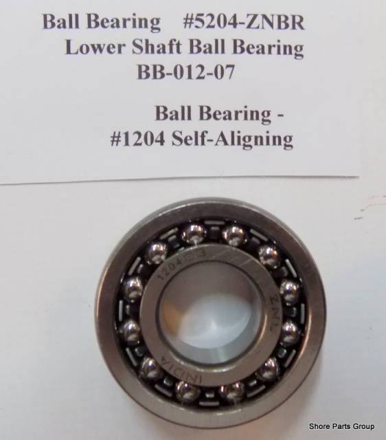 Hobart BB-012-07 Mixer H600, L800, Lower Worm Shaft Locating Bearing #3