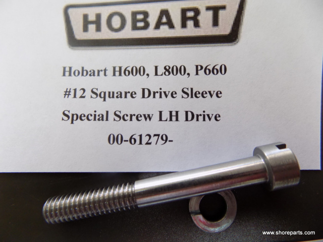 Hobart H600, P660, L800 Mixer 00-61279 Square Drive Special Screw