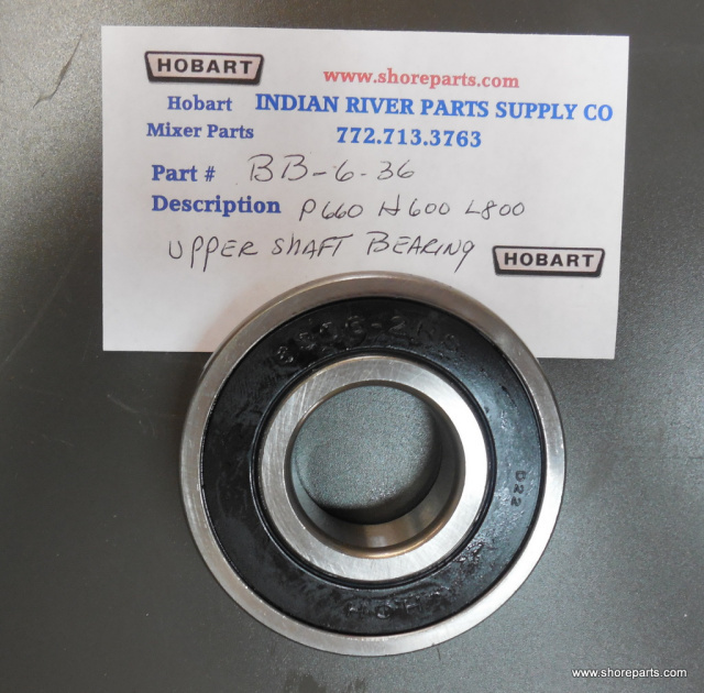 Hobart H600-L800, M802  UPPER Agitator Shaft Bearing BB-6-36