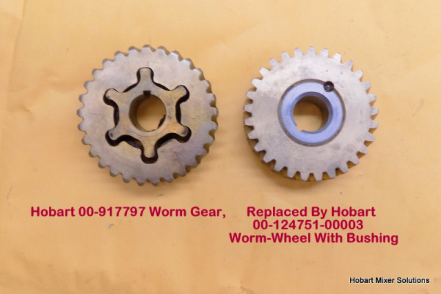 Hobart A120-A200 Bronze Worm Wheel Gear 00-124751-00003 . 00-124748