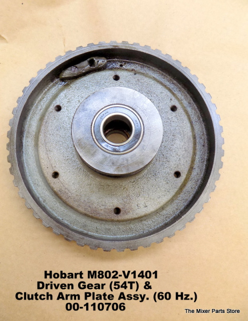 Hobart M802 V1401 Clutch Brake Driven Gear 54t Clutch Arm Plate Assy 60 Hz 00 Used