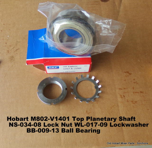 Hobart M802-V1401 Top Planetary Shaft NS-034-08 Lock Nut WL-017-09 ...