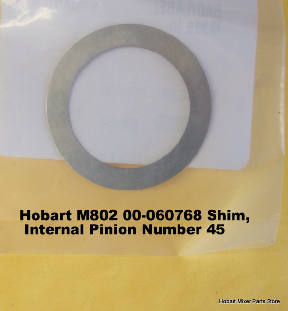 Hobart N802 00-060768 Shim, Internal Pinion Number 45